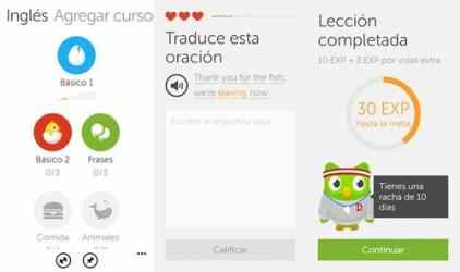 Captura 1 Duolingo windows