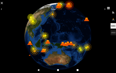 Captura 13 Quake & Volcanoes: 3D Globe of Volcanic Eruptions android
