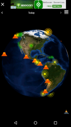 Screenshot 2 Quake & Volcanoes: 3D Globe of Volcanic Eruptions android