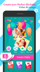 Captura de Pantalla 2 Birthday Video Maker with Song, Name & Music 2021 android