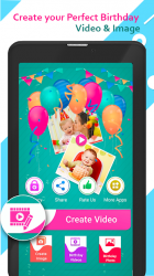 Imágen 9 Birthday Video Maker with Song, Name & Music 2021 android