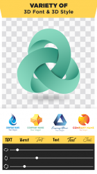 Captura de Pantalla 3 3D Logo Maker: Create 3D Logo and 3D Design Free android