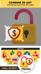 Screenshot 7 3D Logo Maker: Create 3D Logo and 3D Design Free android