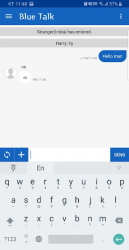 Captura de Pantalla 2 Blue Talk (Random Chat) android