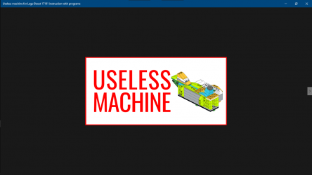 Screenshot 1 Useless machine for Lego WeDo 2.0 45300 instruction windows