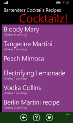 Screenshot 1 Bartenders Cocktails Recipes windows