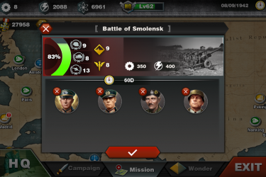 Screenshot 3 World Conqueror 3  - WW2  Strategy game android