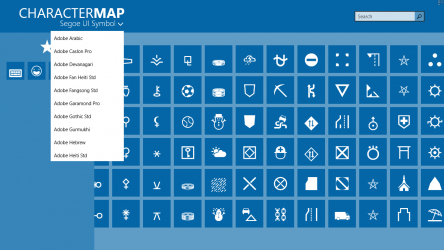 Screenshot 3 Character Map windows