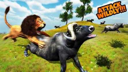 Captura de Pantalla 4 Wild Lion Games 2021: Angry Jungle Lion Games 3D android
