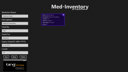 Screenshot 3 Med-Inventory windows