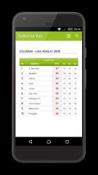 Screenshot 5 Fútbol Colombiano en Vivo android