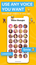 Captura de Pantalla 2 Voicer - Celebrity Voice Changer Prank Meme Videos android