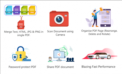 Imágen 2 PDF Merge: Create & Combine Text, Image & Web page android