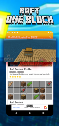 Captura 3 Mod Raft Survival for MCPE - One Block survival android