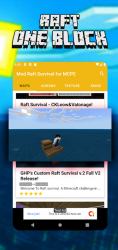 Captura 4 Mod Raft Survival for MCPE - One Block survival android