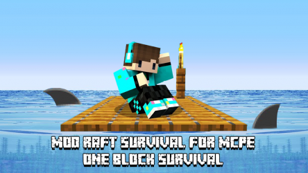 Image 2 Mod Raft Survival for MCPE - One Block survival android