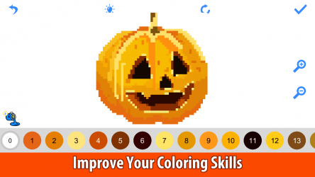 Screenshot 13 Halloween Pixel Art:Paint by Number, Coloring Book windows