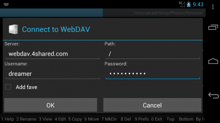 Screenshot 2 WebDAV for Ghost Commander android