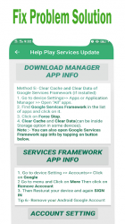 Captura de Pantalla 8 Play Services Errors Help 2021-Fix Play Store Info android