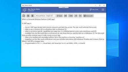 Captura 1 Any Text to Voice: convert text to speech, text to audio & mp3 for free windows