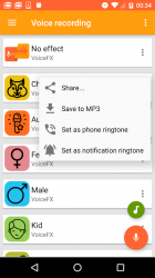 Captura de Pantalla 4 VoiceFX - cambio de voz con efectos de voz android