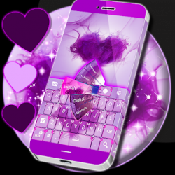Captura de Pantalla 1 Teclado púrpura android