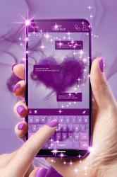 Captura de Pantalla 2 Teclado púrpura android