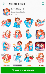 Captura de Pantalla 4 Love Story Stickers for WhatsApp ❤️ WAStickerApps android