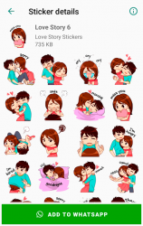 Screenshot 9 Love Story Stickers for WhatsApp ❤️ WAStickerApps android