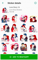 Screenshot 7 Love Story Stickers for WhatsApp ❤️ WAStickerApps android