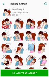 Capture 6 Love Story Stickers for WhatsApp ❤️ WAStickerApps android