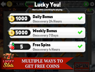 Captura de Pantalla 6 Lucky Slots - Casino gratis android