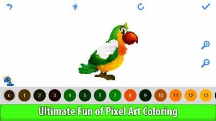 Screenshot 3 Birds Color by Number: Pixel Art, Sandbox Coloring Book windows