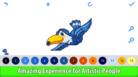 Screenshot 6 Birds Color by Number: Pixel Art, Sandbox Coloring Book windows