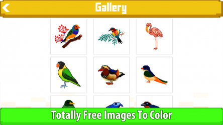 Image 1 Birds Color by Number: Pixel Art, Sandbox Coloring Book windows