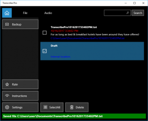Screenshot 4 Transcribe Pro windows