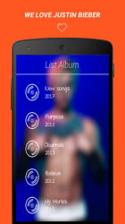Captura de Pantalla 5 Justin Bieber Top Lyrics android