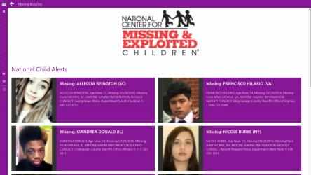 Screenshot 6 Missing Kids.org windows