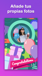 Captura 3 Tarjetas de Cumpleaños Personalizadas android