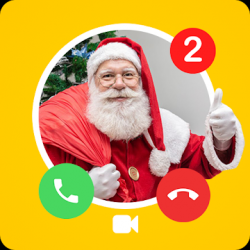 Capture 1 Call from Santa Claus + video call  Simulation android