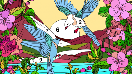 Captura de Pantalla 8 Coloring Book - Color by Number & Paint by Number android