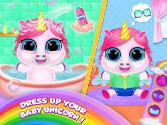 Captura de Pantalla 4 juegos del unicornio del bebé Cuidado-unicornio android