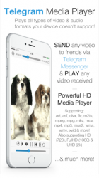 Capture 1 Telegram Media Player - Video & Movie Player for Telegram Messenger iphone