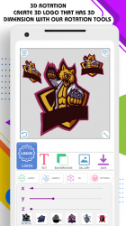 Captura de Pantalla 5 3D Logo Maker - Logo Creator android
