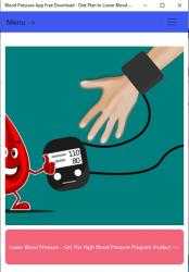 Captura 1 Blood Pressure App Free Download - Diet Plan to Lower Blood Pressure windows