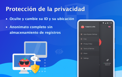 Image 6 VPN Tomato gratis | Veloz proxy VPN hotspot gratis android