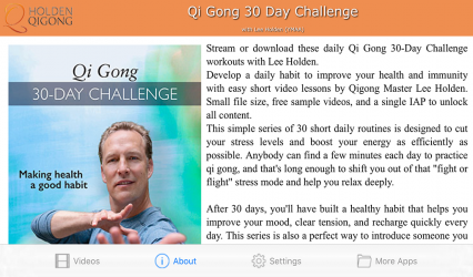 Screenshot 4 Qi Gong 30 Day Challenge with Lee Holden (YMAA) android