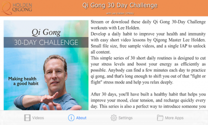Screenshot 8 Qi Gong 30 Day Challenge with Lee Holden (YMAA) android