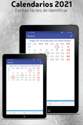 Screenshot 10 Calendarios 2021 con festivos gratis android