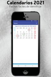 Captura de Pantalla 5 Calendarios 2021 con festivos gratis android